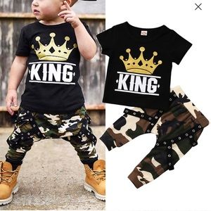 Toddler Boy 2-Piece Camo Set